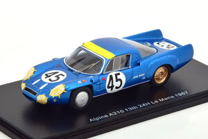 Xp[N 1/43 m[ As[k A210 #45 24ԃE} 1967Spark 1:43 Renault Alpine A210 No 45 24h Le Mans 1967 Vinatier/Bianchi