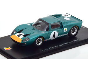 �X�p�[�N 1/43 �t�H�[�h GT40 #4 1000km �X�p 1967 300�����Spark 1:43 Ford GT40 No 4 1000km Spa 1967 Sutcliffe/Redman Limited Edition 300 pcs