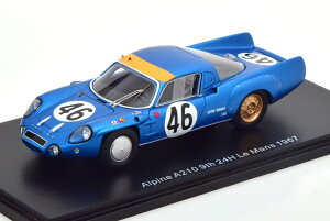 Xp[N 1/43 m[ As[k A210 #46 24ԃE} 1967Spark 1:43 Renault Alpine A210 No 46 24h Le Mans 1967 Grandsire/Rosinski