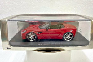 Xp[N 1/43 At@I 8C XpC_[ 2005 bh WXP[fSpark 1:43 Alfa Romeo 8C Spider 2005 Red Resin scale model