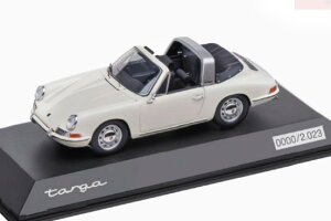 Xp[N 1/43 |VF 911 ^K Ff CgAC{[ 2023Spark 1:43 Porsche 911 Targa F model light ivory Limited Edition 2023 pcs