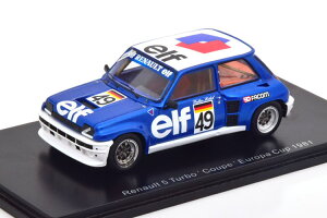 �X�p�[�N 1/43 ���m�[ 5 �^�[�{ #49 ���[���b�p �J�b�v 1981 ���[��Spark 1:43 Renault 5 Turbo No 49 Europe Cup 1981 R?hrl