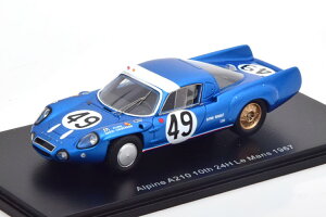 Xp[N 1/43 m[ As[k A210 #49 24ԃE} 1967Spark 1:43 Renault Alpine A210 No 49 24h Le Mans 1967 de Cortanze/Le Guellec