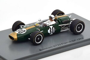 Xp[N 1/43 uo BT22 tXGP 1966 {jGSpark 1:43 Brabham BT22 GP France 1966 Bonnier