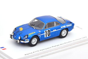 Xp[N 1/43 m[ As[k A110 D [ f [g m[ 1969 300Spark 1:43 Renault Alpine A110 Winner Rally des Routes du Nord 1969 Vinatier/Callewaert Limited Edition 300 pcs