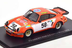 Xp[N 1/43 |VF 911 RSR #58 E} 24 1974Spark 1:43 Porsche 911 RSR No 58 24h Le Mans 1974 Haldi/Fernandez/Seguin