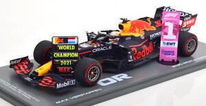 Xp[N 1/18 bhu RB16B D Au_rGP [h `sI 2021 tFX^by V[P[XtSpark 1:18 Red Bull RB16B Winner GP Abu Dhabi World Champion 2021 Verstappen with ShowCase