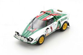 スパーク 1/18 ランチア ストラトス HF アリタリア #1 優勝 ラリー・モンテカルロ 1977 ムナーリSpark 1:18 LANCIA STRATOS HF ALITALIA N 1 WINNER RALLY MONTECARLO 1977 S.MUNARI S.MAIGA