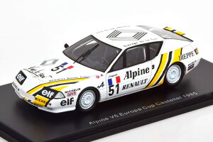 Xp[N 1/43 m[ As[k V6 #51 [bp Jbv JXebg 1985 jbeBSpark 1:43 Renault Alpine V6 No 51 Europe Cup Castellet 1985 Ragnotti