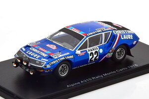 Xp[N 1/43 m[ As[k A310 #22 [ eJ 1976Spark 1:43 Renault Alpine A310 No 22 Rally Monte Carlo 1976 Henry/Gelin