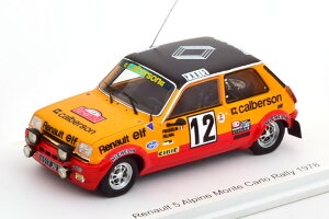 Xp[N 1/43 m[ 5 As[k #12 [eJ 1978 Frequelin/DelavalSpark 1:43 Renault 5 Alpine No 12 Rally Monte Carlo 1978 Frequelin/Delaval