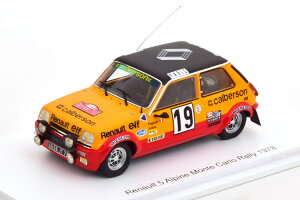 Xp[N 1/43 m[ 5 As[k #19 [eJ 1978Spark 1:43 Renault 5 Alpine No 19 Rally Monte Carlo 1978 Calberson Ragnotti/Andrie