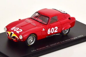 Xp[N 1/43 At@I 6C 3000 CM #602 ~b~ASpark 1:43 Alfa Romeo 6C 3000 CM No 602 Mille Miglia 1953 Fangio/Sala