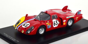 Xp[N 1/18 At@I eB| 33/2 #65 E}24ԑϋv 1968 V[P[XtSpark 1:18 Alfa Romeo Tipo 33/2 No 65 24h Le Mans 1968 Trosch/von Wendt with ShowCase