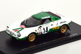 スパーク 1/43 ランチア ストラトス HF 優勝 ラリーモンテカルロ 1975 アリタリアSpark 1:43 Lancia Stratos HF Winner Rally Monte Carlo 1975 Alitalia Munari/Mannucci