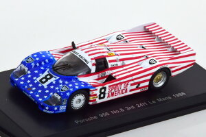 スパーク 1/64 ポルシェ 956LH#8 ル・マン24時間 1986 Follmer/Morton/MillerSPARK 1:64 PORSCHE 956LH No 8 24h Le Mans 1986 Follmer/Morton/Miller