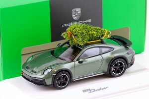 Xp[N 1/43 |VF 911 (992) _J[ N[y NX}X 2023 O[/ubN WAP DEALERSpark 1:43 Porsche 911 (992) Dakar Coupe Xmas 2023 green/black WAP DEALER