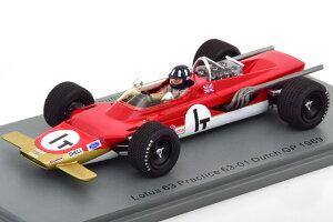 �X�p�[�N 1/43 ���[�^�X 63 �v���N�e�B�X �I�����_ GP 1969 HillSpark 1:43 Lotus 63 Practice GP Netherland 1969 Hill