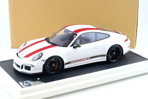 Xp[N 1/12 |VF 911 (991) R zCg/bh fB[[o[WSpark 1:12 Porsche 911 (991) R white/ red DEALER VERSION