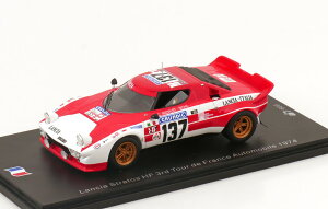 �X�p�[�N 1/43 �����`�A �X�g���g�X HF #137 �c�[���E�h�E�t�����X 1974 Andruet/Biche 600�����Spark 1:43 Lancia Stratos HF No 137 Tour de France 1974 Andruet/Biche Limited Edition 600 pcs