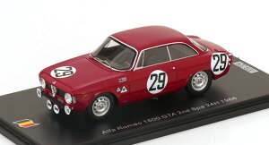 Xp[N 1/43 At@I 1600 GTA #29 Xp24 1966 Pinto/DemoulinSpark 1:43 Alfa Romeo 1600 GTA No 29 24h Spa 1966 Pinto/Demoulin