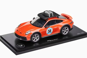|VF Xp[N 1/18 |VF 911/992 _J[ bh58 XyV ubhIW 300Spark 1:18 Porsche 911/992 Dakar RED58 Special blood orange Limitation 300 pcs