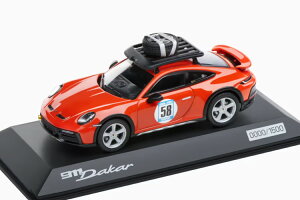 �|���V�F���� �X�p�[�N 1/43 �|���V�F 911/992 �_�J�[�� ���b�h58 �X�y�V���� �u���b�h�I�����W 1500�����Spark 1:43 Porsche 911/992 Dakar RED58 Special blood orange limited 1500 pcs