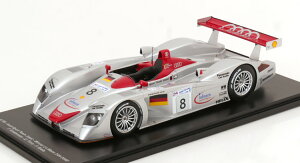 スパーク 1/18 アウディ R8 #8 優勝 ル・マン24時間レース 2000 Kristensen/Pirro/Biela ショーケース付きSpark 1:18 Audi R8 #8 Winner 24h Le Mans 2000 Kristensen/Pirro/Biela with ShowCase