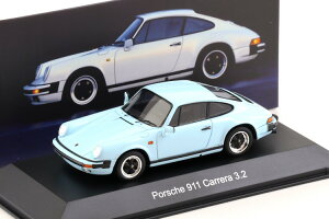 �|���V�F���� �X�p�[�N 1/43 �|���V�F 911 �J���� 3.2 �N�[�y 1984 �O���[�V���[�u���[ MAP �|���V�F�~���[�W�A��Spark 1:43 Porsche 911 Carrera 3.2 Coupe 1984 Glacier blue MAP Porsche Museum