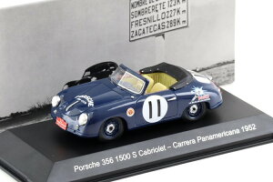 �X�p�[�N 1/43 �|���V�F 356 1500 S �J�u���I�� #11 �J���� �p�i�����J�[�i 1952 Furst Paul Alfons von Metternich/Baron Manuel Antonio de TeffeSpark 1:43 Porsche 356 1500 S Cabriolet #11 Carrera Panamericana 1952