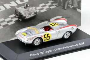 Xp[N 1/43 |VF 550 XpC_[ #55 3 J piJ[i 1954 nX w}Spark 1:43 Porsche 550 Spyder #55 3rd Carrera Panamericana 1954 Hans Herrmann
