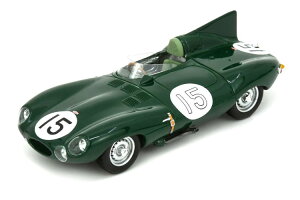 �X�p�[�N 1/43 �W���K�[ D�^�C�v #15 ���E�}��24���� 1954 �s�[�^�[ �z���C�g�w�b�h / �P�� �E�H�[�g��Spark 1:43 Jaguar D-Type #15 24h LeMans 1954 Peter Whitehead/Ken Wharton