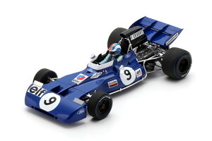 スパーク 1/18 ティレル 002 #9 優勝 USA グランプリ フォーミュラ1 1971 フランソワ セヴェール ドライバーフィギュア&ショーケース付きSpark 1:18 Tyrrell 002 #9 Winner USA GP Formula 1 1971 Francois Cevert With d