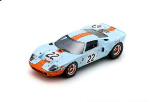 �X�p�[�N 1/18 �t�H�[�h GT40 �K���t #22 �Z�u�����O12���� �D�� 1969 �W���b�L�[ �C�N�X/�W���b�L�[ �I���o�[Spark 1:18 Ford GT40 Gulf N22 Winner 12h Sebring 1969 Jacky Ickx/Jackie Oliver