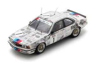 �X�p�[�N 1/43 BMW 635 CSI #1 24���ԃX�p 3�� 1984 �n���X ���A�q�� �X�^�b�N/�W�F�[���X �E�B�[�o�[/�f�B�[�^�[ �N�G�X�^�[ 300�����Spark 1:43 BMW 635 CSI N1 3rd 24h SPA 1984 Hans-Joachim Stuck/James Weaver/Dieter Ques