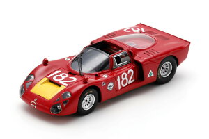 �X�p�[�N 1/43 �A���t�@ �����I T33.2 �`�[�� �I�[�g�f���^ #182 6�� �^���K �t���[���I 1968 �W�����J���� �o�Q�b�e�B/�W�����s�G�� �r�X�J���f�BSpark 1:43 ALFA ROMEO T33.2 TEAM AUTODELTA N182 6th TARGA FLORIO 19