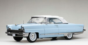 SUN STAR 1/18 �����J�[�� �v���~�A �K�u���I�� �N���[�Y 1956 �z���C�g �t�F�A�����g �u���[SUN-STAR 1:18 LINCOLN PREMIERE CABRIOLET CLOSED 1956 FAIRMONT BLUE