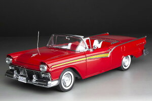SUN STAR 1/18 tH[h USA tFA[ 500 XJCCi[ JuI I[v 1957 tCbhSUN-STAR 1:18 FORD USA FAIRLANE 500 SKYLINER CABRIOLET OPEN 1957 FLAME RED