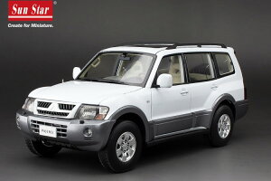 TX^[ 1/18 OH pWF 3.5L V6 V73 2006 zCg O[ JSunstar 1:18 MITSUBISHI PAJERO 3.5L V6 V73 2006 WHITE GREY