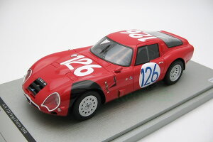 eNmf 1/18 At@I TZ2 ^K t[I 100 Tecnomodel 1:18 Alfa Romeo TZ2 Targa Florio 1966 Limited Edition 100 pieces.