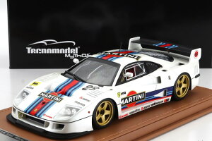 �e�N�m���f�� 1/18 �t�F���[�� F40 LM #23 �}���e�B�j ���[�V���O �o�[�W���� 1996 �z���C�g 5�X�|�[�N �S�[���h���� 110�����Tecnomodel 1:18 Ferrari F40 LM N23 MARTINI RACING VERSION 1996 White with 5 Spoke Gold Rims LI