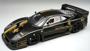 �e�N�m���f�� 1/18 �t�F���[�� F40 LM JPS �W���� �v���C���[ �X�y�V���� 1996 �u���b�N���� �u���b�N�S�[���h �V���[�P�[�X�t�� 75�����Tecnomodel 1:18 FERRARI F40 LM JPS JOHN PLAYER SPECIAL 1996 BLACK RIMS BLACK G