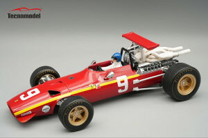 �e�N�m���f�� 1/18 �t�F���[�� �t�H�[�~����1 312 �X�N�[�f���A �t�F���[�� #9 �j�����u���N�����N �O�����v�� 1968 �p�C���b�g�t�B�M���A�t�� �W���b�L�[ �C�N�X 55�����TECNOMODEL 1:18 FERRARI F1 312 