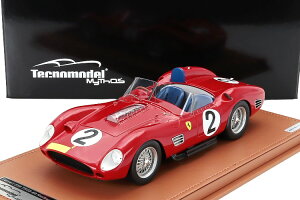 �e�N�m���f�� 1/18 �t�F���[�� 250TR �e�X�^���b�T 3.0L V12 �X�p�C�_�[ �`�[�� �X�N�[�f���A �t�F���[�� SPA #2 1000km �j�����u���N�����N 1960 3�� �A���\��/�����X/�q��Tecnomodel 1:18 FERRARI 250TR TESTAROSSA
