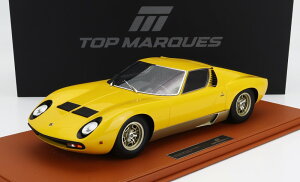 gbv}PX 1/12 {M[j ~E SV 1971 ~ECG[ 250TOPMARQUES 1/12 LAMBORGHINI MIURA SV 1971 MIURA YELLOW LIMITED 250 ITEMS
