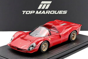�g�b�v�}���P�X 1/18 �t�F���[�� 330 P4 4.0L V12 �X�p�C�_�[ �X�g���[�g�o�[�W���� 1967 ���b�hTOPMARQUES 1:18 FERRARI 330P4 4.0L V12 SPIDER STREET VERSION 1967 RED
