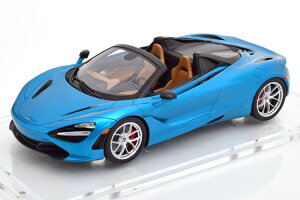 Spark 1/18 }N[ 720 S XpC_[ 2019 Cgu[ ^bN V[P[XtXp[N Miniatures 1:18 McLaren 720 S Spider 2019 lightblue-metallic with ShowCase
