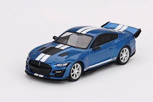 TSM MINI GT 1/64 �V�F���r�[ �}�X�^���O GT500 �h���S�� �X�l�[�N �R���Z�v�g LHD �u���[���^���b�N/�z���C�gTSM MINI GT 1/64 Shelby Mustang GT500 Dragon Snake Concept LHD blue metallic-?white