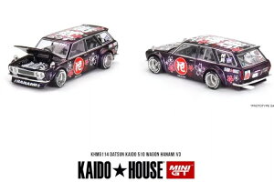 TSM ~jGT 1/64 _bgT JChE 510 S ni~ V3 EnhTSM MINI GT 1:64 Datsun KAIDO 510 wagon Hanami V3 RHD
