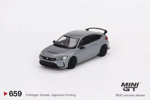 ~jGT 1/64 z_ VrbN ^CvR 2023 \jbNO[ nhMINI GT 1/64 Honda Civic Type R 2023 sonic gray LHD